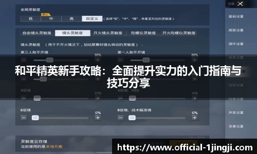 和平精英新手攻略：全面提升实力的入门指南与技巧分享